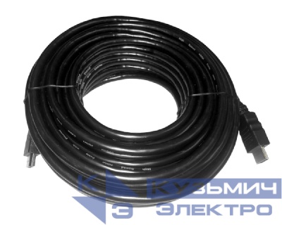 Шнур аудио-видео HDMI-HDMI 2.0 цвет: золото (15м) NETKO Optima