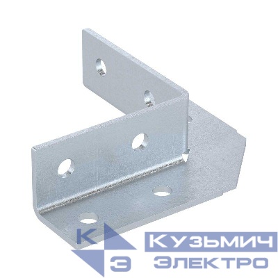 Уголок крепежный 90град. двухлучевой 8 отверстий гор. оцинк. DKC BMD1502HDZ