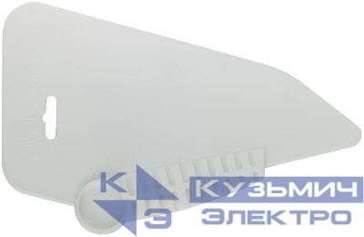 Шпатель прижимной для разглаживания обоев пластиковый 280мм бел. FIT 06905