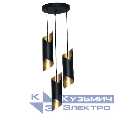 Светильник НСБ 01-3х60-138 "Маэстро" 231 E27 лофт-кантри черн./зол. (инд. упак.) Элетех 1005404230