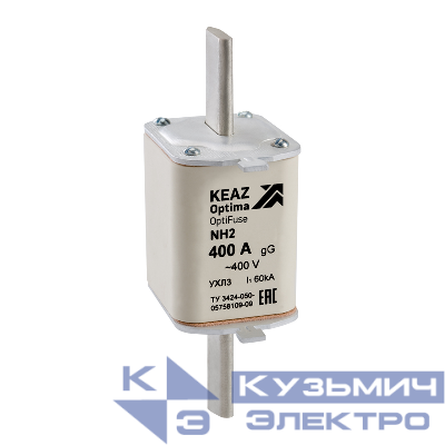 Вставка плавкая OptiFuse NH2 315 400AC 0 gG УХЛ3 КЭАЗ 144760
