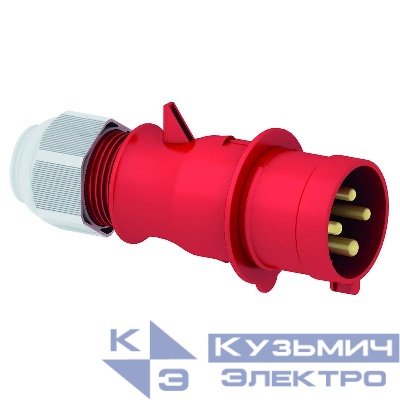 Вилка кабельная 32А 4п 6ч 400В IP44 tls Bals 21017-TLS