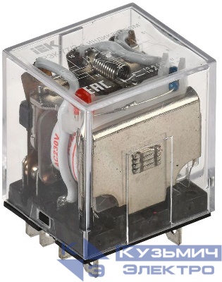 Реле РЭК 77-3(LY3) 10А 230В AC с индикацией IEK RRP10-3-10-220A-LED