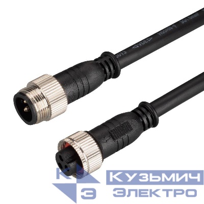 Коннектор питания ARL-LINE-3pin-1000-CON-MF (230В) (IP67 пластик) Arlight 038887