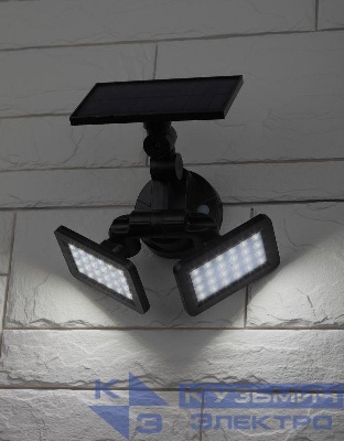 Светильник садовый фасадный ERAFS020-41 2х24LED 180лм с двумя световыми панелями солнечная батарея ЭРА Б0044489