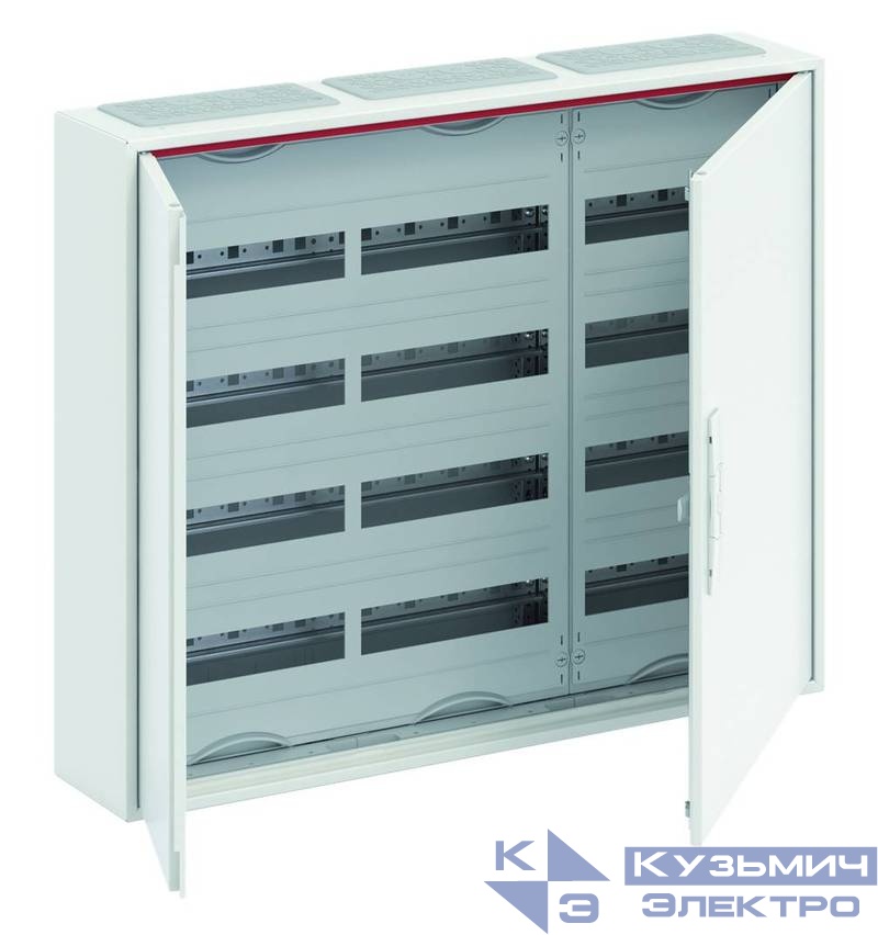 CA34VZEU Шкаф 144 М навесной IP44, 650x800x160  с  расстоянием между DIN-рейками 125 мм и винтовыми 2CPX052190R9999