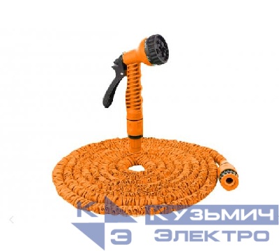 Набор для полива с растягивающимся шлангом 30м Вихрь 73/7/2/27