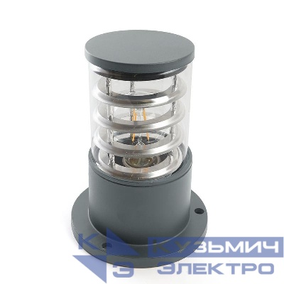 Светильник DH0800 E27 230В садово-парковый столб сер. FERON 41916