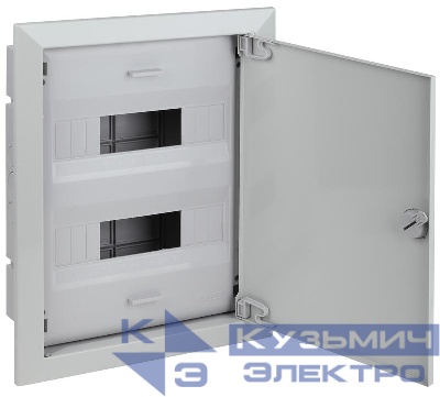 Щиток СП Тусо 24мод. с метал. двер. 430х325х103мм сер. Ruvinil 68124МС