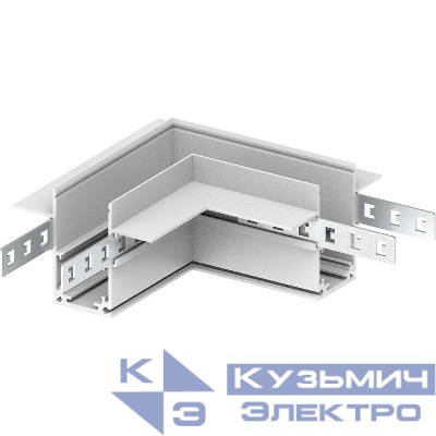 Соединитель угловой для низковольтного встраиваемого шинопровода бел. LD2004 FERON 41981