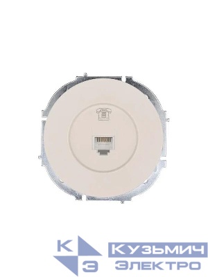 Розетка телефонная СП OSEN RJ11 евро механизм сл. кость LEZARD 743-9088-137
