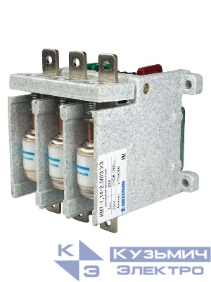 Контактор вакуумный КВТ-1.14-2.5/ 63-3 У3 3п кат. 220В 2НО+1НЗ IP00 без реле Электротехник ET006368