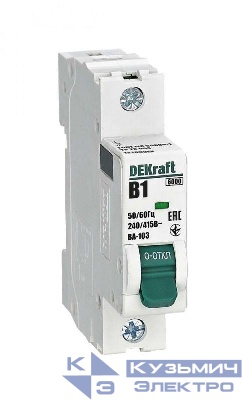 Выключатель автоматический модульный 1п B 1А 6кА ВА-103 DEKraft 12200DEK