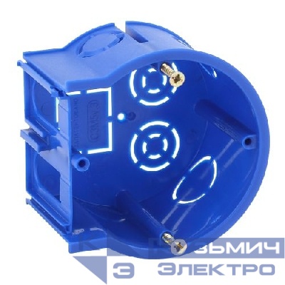 Подрозетник концевой UniPost 68х45мм IP30 для твердых стен син. UP-68-45-E Эра Б0039061