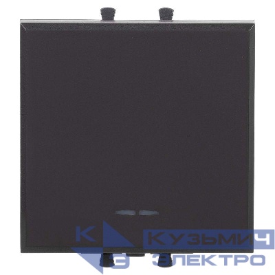 Выключатель модульный 1-кл. 2мод. Avanti "Черный матовый" DKC 4412102