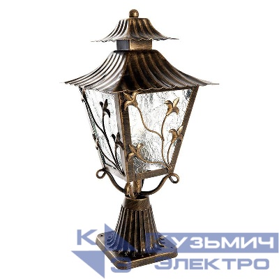 Светильник PL634 60Вт E27 230В садово-парковый черн. зол. FERON 11644