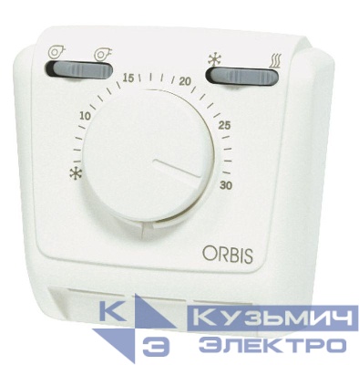 Термостат механический Clima FANCOIL IP20 нагрев./конд. скор.1/скор.2 Orbis OB321232