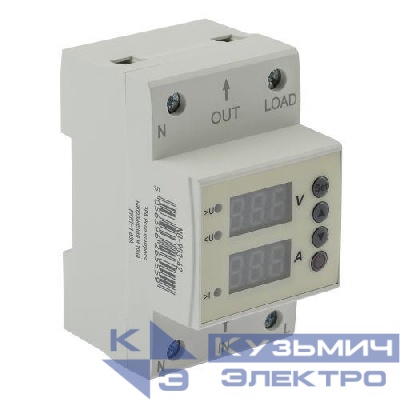 Реле контроля напряжения и тока PRO NO-903-42 РКНТ-1 63А эл. дисплей Эра Б0050658