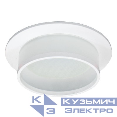 Светильник DL500 15Вт 230В GX53 потолочн. встраив. круг без лампы бел. FERON 51085