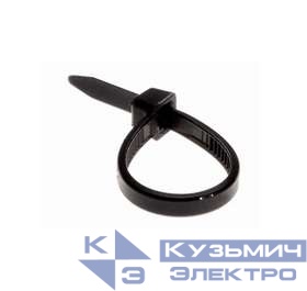 Хомут кабельный 2.5х100 нейл. черн. (уп.100шт) Rexant 07-0101