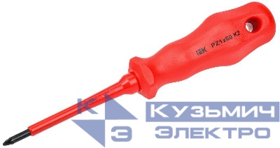 Отвертка диэлектрическая крестовая PZ1х80 K2 1000В ARMA2L 3 IEK A2L3-SC30-K2-PZ-10-080