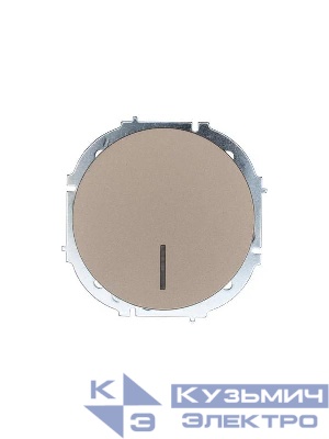 Выключатель 1-кл. СП OSEN 10А IP20 с подсветкой механизм титан LEZARD 743-3788-111