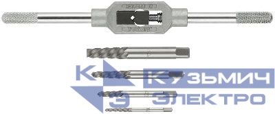 Набор экстракторов профи быстрорежущая HSS сталь 4шт сметчикодержателем FIT 36449