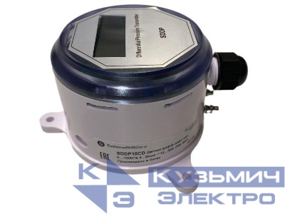Датчик дифференциального давления канальный 0-1000Па 4-20мА ЖКЭ 24В SE SDDP10CD
