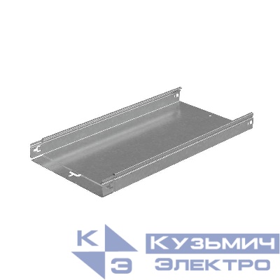 Лоток листовой неперфорированный 300х50 L3000 сталь 1мм "Быстрый монтаж ПЛЮС" LNplus50-300-1.0-3000 оцинк. КМ PL0316