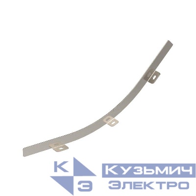 Перегородка SEP для вертикального внутреннего угла 45град. H100 R600 цинк-ламель в комплекте с крепежными элементами для монтажа DKC LSC41060KZL