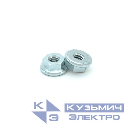 Гайка специальная с фланцем М8 DIN 6923 GS8 сталь (уп.150шт) КМ LO0686