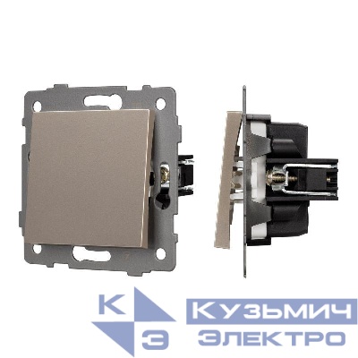 Выключатель непроходной 1-кл. SWT-MK01-PL-GD-V 10А 250В механизм Arlight 049870