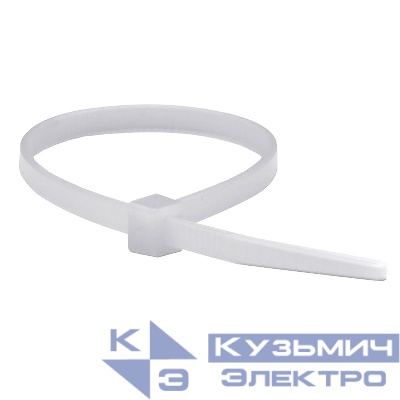 Хомут кабельный 4.8х390 полиамид бел. (уп.50шт) DKC 25218SR-50