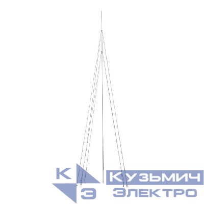 Мачта молниеприемная d40мм L8000 AL/NI EKF lp-l8000