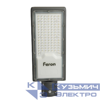 Светильник светодиодный SP3033 100Вт 6400К IP65 AC 230В/50Гц уличный сер. FERON 32578