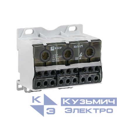 Блок распределительный КБР тройной 175A PROxima EKF kbr3-175