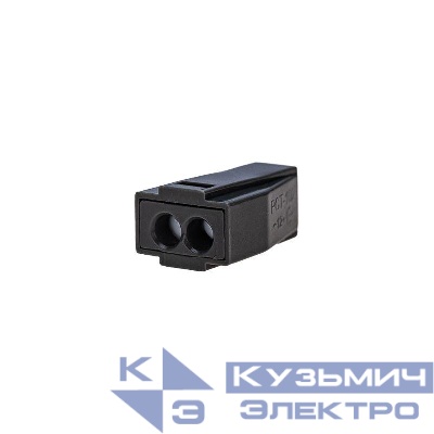 Клемма соединительная с пастой 2-х проводная до 2.5кв.мм (блист.10шт) Rexant 06-0206-B10