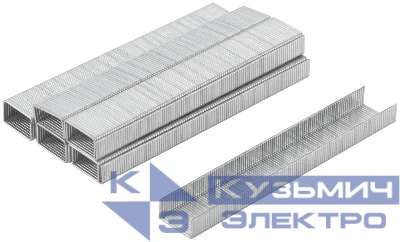 Скоба для степлера закален. 11.3х0.7мм 6мм тип 53 узкая (уп.1000шт) MOS 31371М