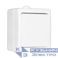 Переключатель проходной 1-кл. ОП Аллегро 10А IP54 (еврослот) бел. UNIVersal 5563484