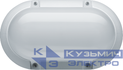 Светильник светодиодный 94 822 NBL-PO1-8-4K-WH-IP65-LED 8Вт 4000К IP65 700лм ЖКХ поликарбонат овал бел. (аналог НПП) Navigator 94822