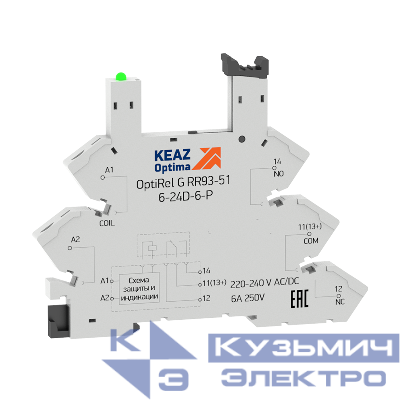 Розетка для реле OptiRel G RR93-01-110-125U-6-V КЭАЗ 281161