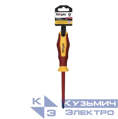 Отвертка крестовая 71 947 NSD-1E-PH2х100 1000В Navigator 71947
