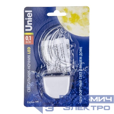 Светильник-ночник DTL-315 Месяц/White без выкл. тип свечения-бел. Uniel UL-00007050