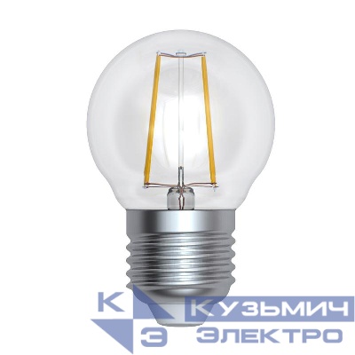 Лампа светодиодная LED-G45-9W/4000K/E27 /CL PLS02WH Sky 9Вт прозрачная 4000К нейтр. бел. (упак. картон) Uniel UL-00005175