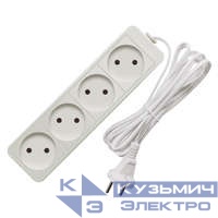 Удлинитель 4х3м без заземл. 6А IP20 1.3кВт ШВВП Союз 481S-0403