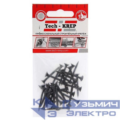 Саморез 3.5х32 гипсокартон-металл (уп.30шт) пакет Tech-Krep 117921
