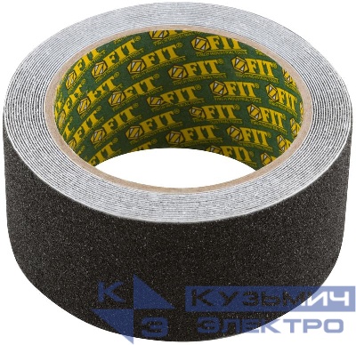 Лента клейкая противоскользящая 50ммх5м черн. FIT 11963