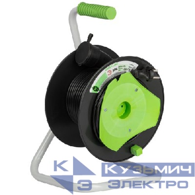 Удлинитель на пластик. катушке 1х20м без заземл. GAZ-2x1-20m Greenline ПВС 2х1 Эра Б0065120