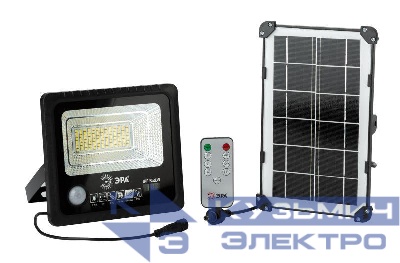 Прожектор светодиодный 50Вт 5000К 360лм IP65 уличный с датчиком движения солнечная батарея ПДУ Эра Б0049546