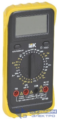 Мультиметр цифровой Professional MY63 IEK TMD-5S-063